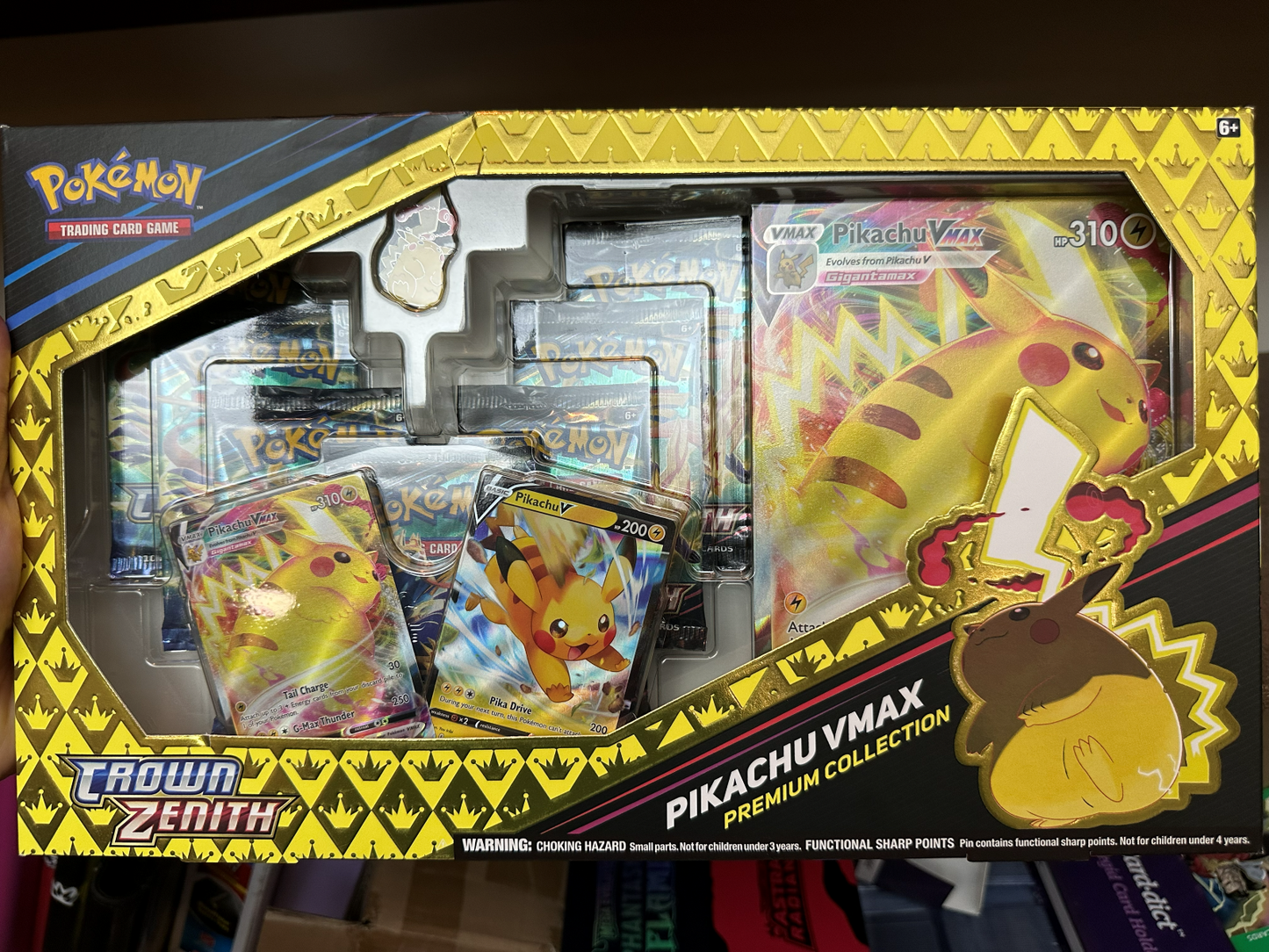 Crown Zenith Pikachu VMAX Premium Collection - w/Pin