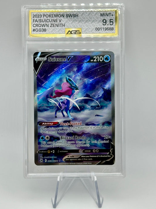 Graded Pokémon - Suicune V (Full Art) - Crown Zenith #GG38