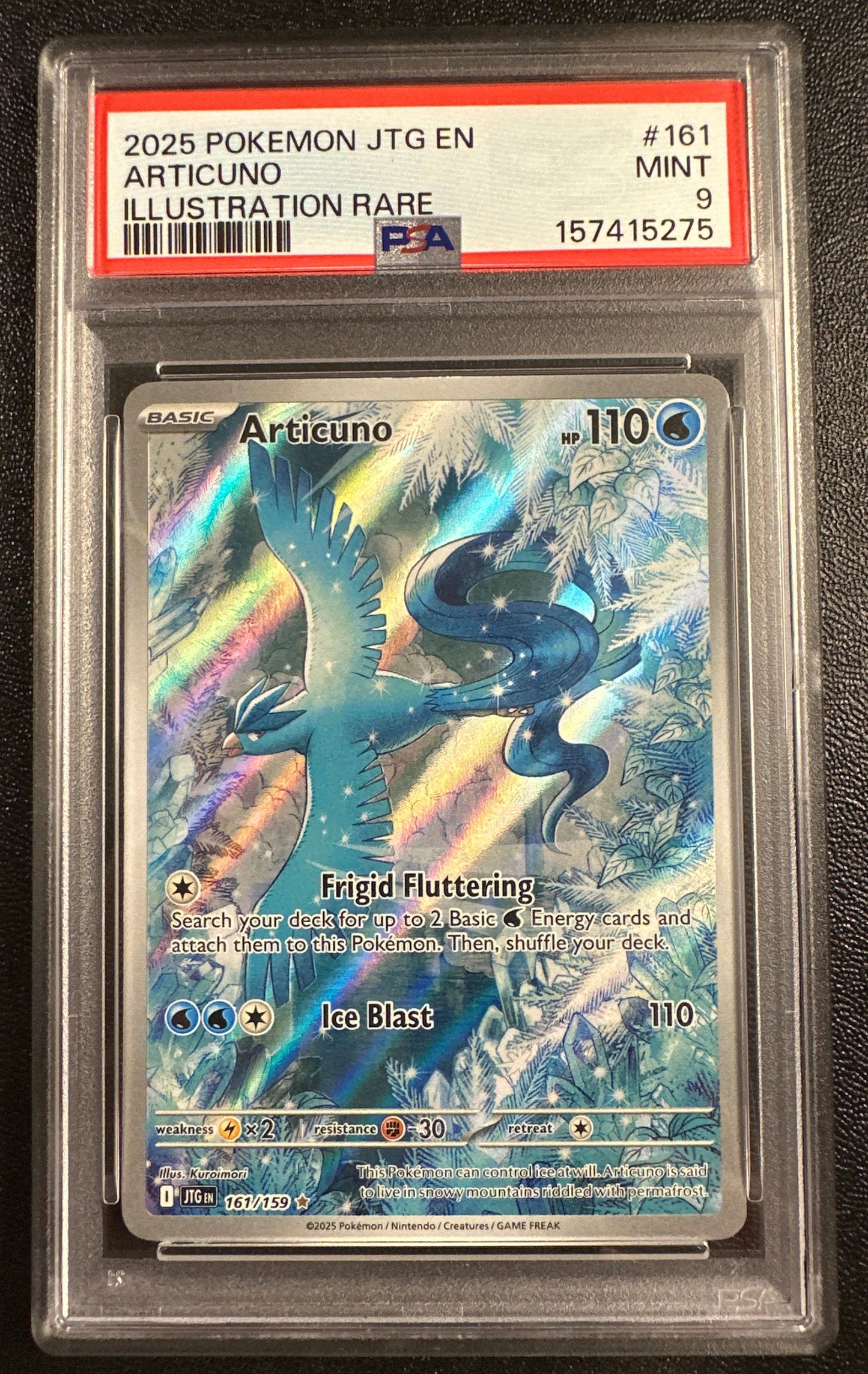 PSA - 9 - Articuno - 161/159 - SV09: Journey Together (JTG)