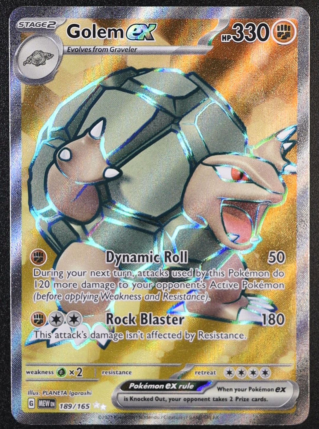 Golem ex - 189/165 - SV: Scarlet & Violet 151 (MEW)