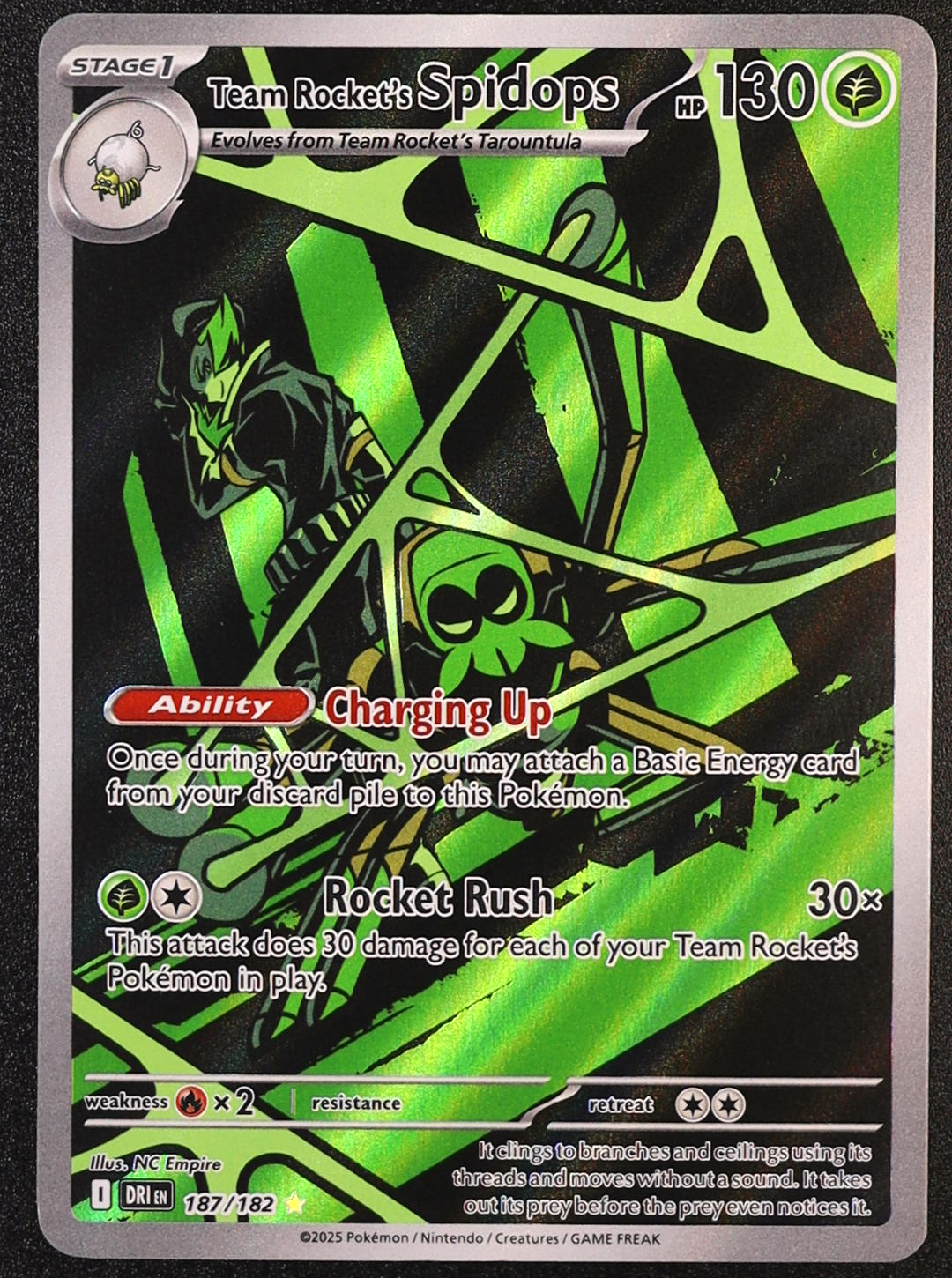 Team Rocket's Spidops - 187/182 - SV10: Destined Rivals (DRI)