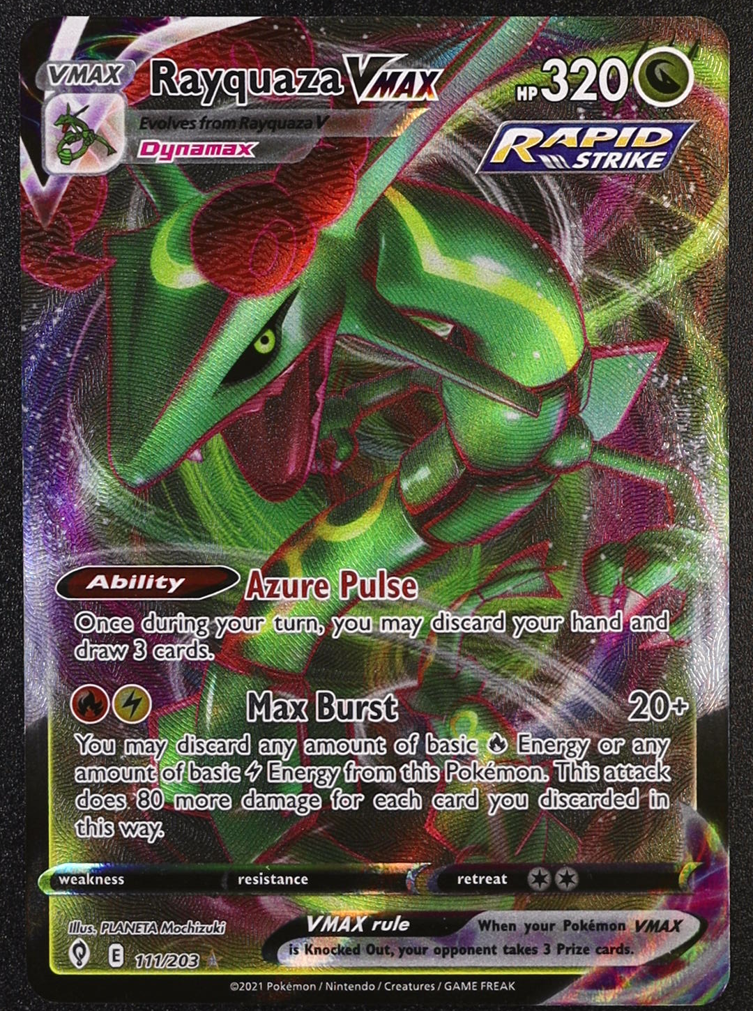 Rayquaza VMAX - SWSH07: Evolving Skies (SWSH07)